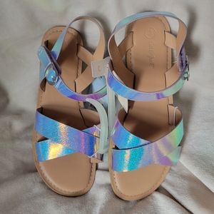 Cat and Jack holographic sandals